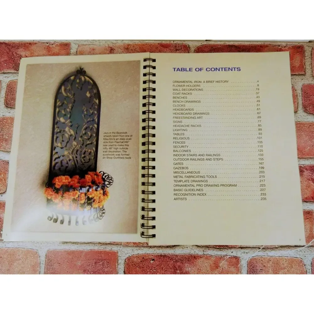 2004 Ornamental Design‎ & Guide Book - Marshall Bulle - Iron Work Art - RARE HTF